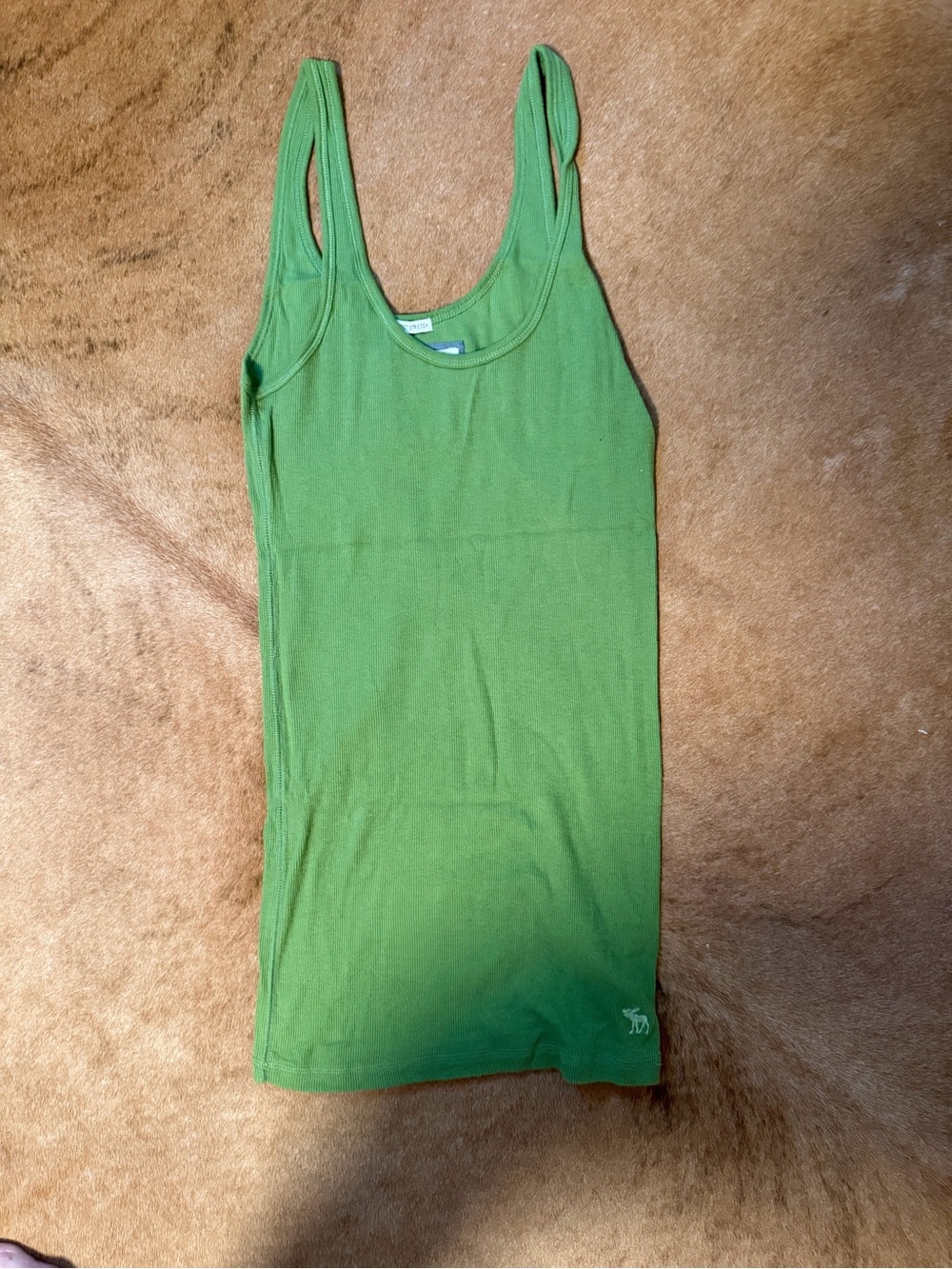 NWOT Abercrombie & Fitch Green Ribbed Tank Top